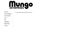 Tablet Screenshot of mungo.com.au